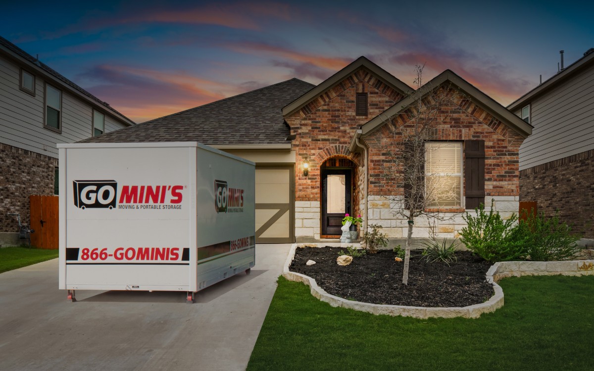 Go Mini's storage container outside of home